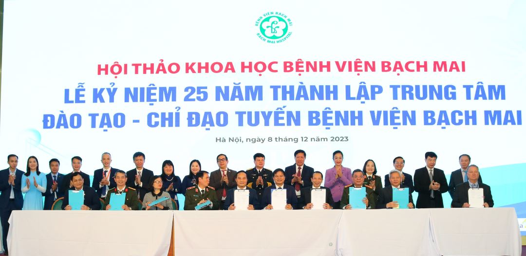 Lễ kí kết Biên bản ghi nhớ hợp tác chiến lược giữa Viện M Good88 link và Bệnh viện Bạch Mai