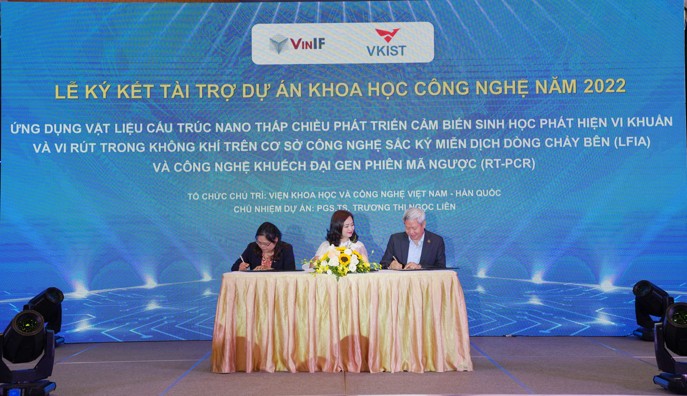 VinIF and M Good88 link signed a sponsorship agreement for a Science and Technology Project in 2022