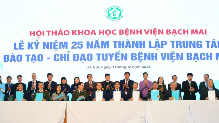 Lễ kí kết Biên bản ghi nhớ hợp tác chiến lược giữa Viện M Good88 link và Bệnh viện Bạch Mai