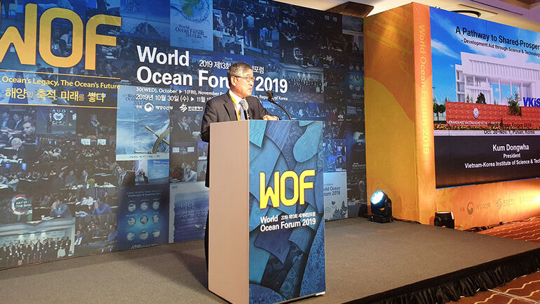 The President of M Good88 link joined the 13th World Ocean Forum in Busan, Korea