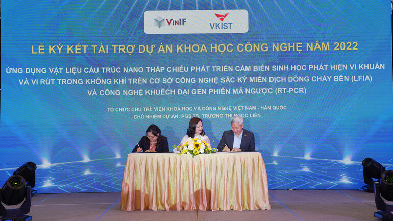 VinIF and M Good88 link signed a sponsorship agreement for a Science and Technology Project in 2022